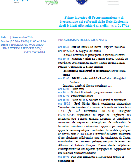 Convegno alberghieri francofoni