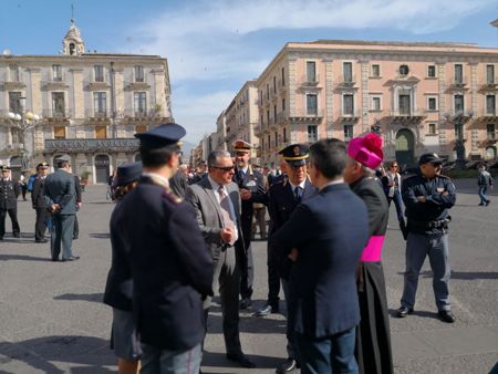 Dichiarazioni del Questore di Catania Alberto Francini, dopo la celebrazione del 25 aprile, evento storico svolto senza disordini grazie all’efficace servizio d’ordine della Polizia