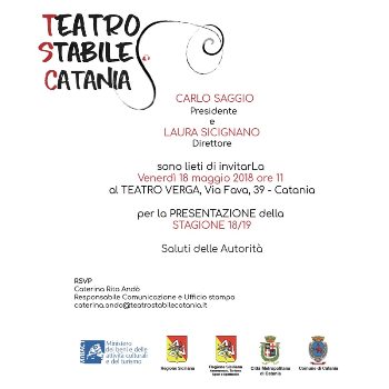 Teatro Stabile.. Presentazione Stagione 18/19