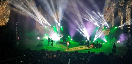 La regina del pop-rock italiano Gianna Nannini dal vivo al Teatro Antico di Taormina