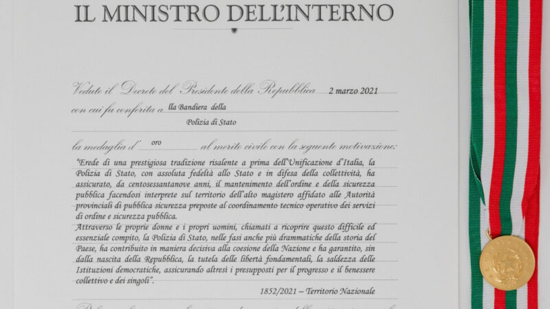 169°della fondazione del Corpo della Polizia Stato di celebrato nel rispetto delle regole di prudenza sanitaria imposte dalla pandemia Covid-19, a Catania e in tutta Italia