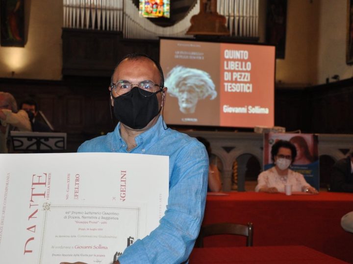 Premio Speciale Giuria al “Quinto Libello di Pezzi Tesotici” del poeta Giovanni Sollima al 46° Premio Letterario Casentino