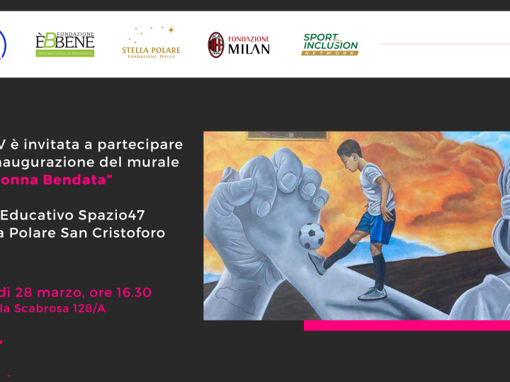 Inaugurazione del Murale “La Donna Bendata” e un Creative Lab per rigenerare San Cristoforo