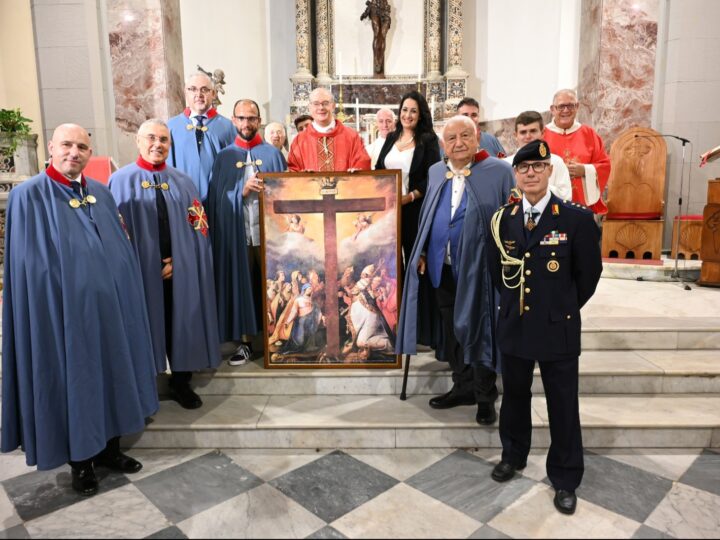 Donato dal Sacro Ordine  Militare Costantiniano di San Giorgio, alla Parrocchia di San Giacomo Maggiore di Messina, la copia del dipinto del pittore fiamingo Frans van de Kasteele