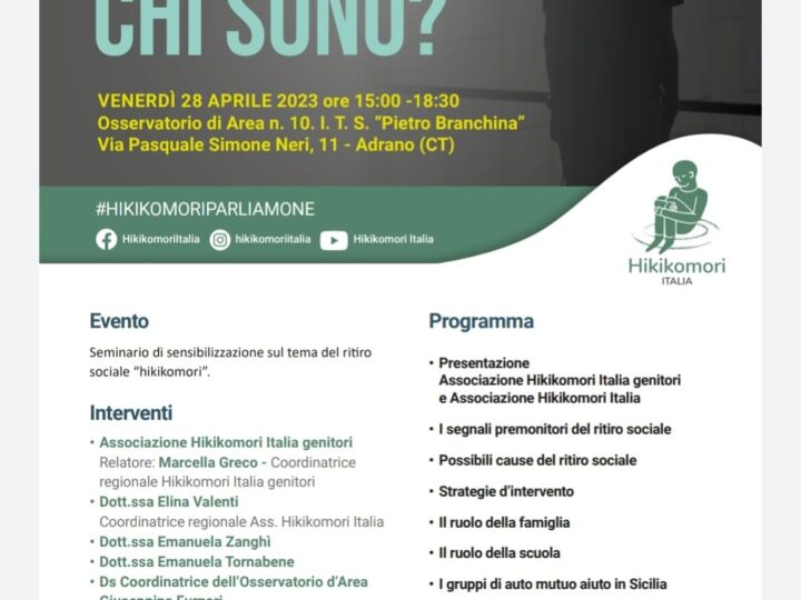 Seminario di sensibilizzazione HIKIKOMORI: CHI SONO?