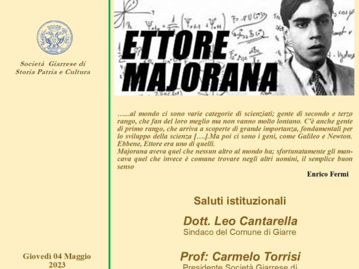 ETTORE MAJORANA SCIENZIATO DEL FUTURO