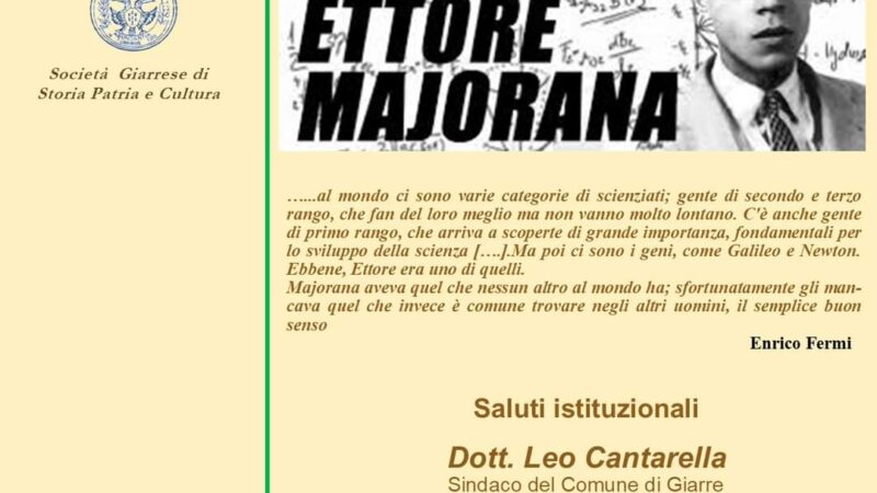 ETTORE MAJORANA SCIENZIATO DEL FUTURO