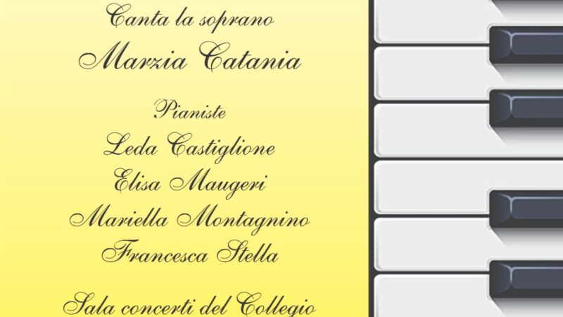 Concerto per pianoforte e soprano “Poesie musicali”Collegio Sacro Cuore di Gesù, Catania 1 Giugno, ore 17.30