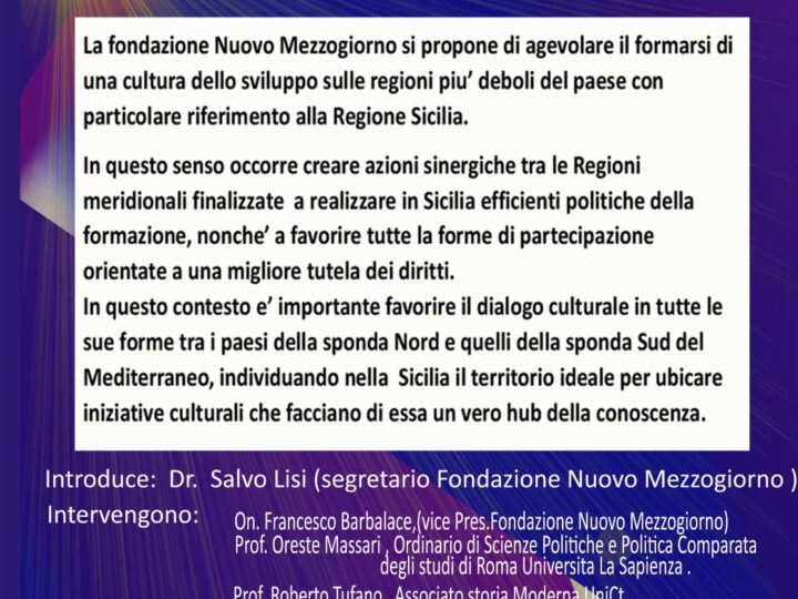 Evento Fondazione Nuovo Mezzogiorno – Matteotti il Martire della Libertà. Luglio 2024.