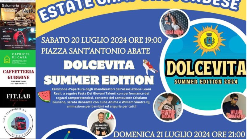 Estate Camporotondese – Evento Luglio 2024