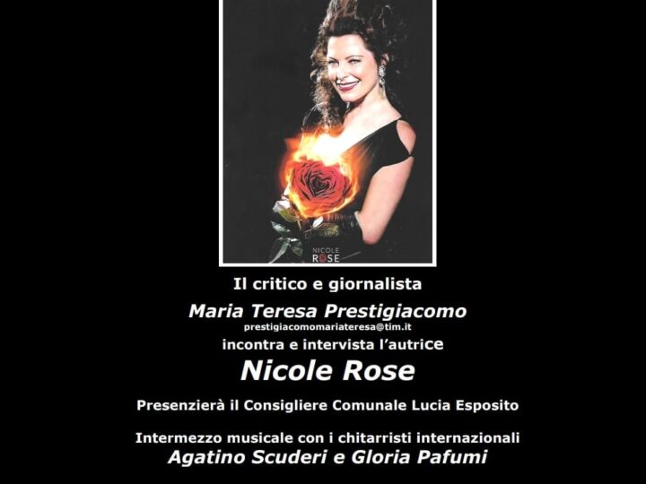 Promessa d’Amore di Nicole Rose – Venerdì 13 Settembre 2024, presso Saletta Conferenze Archivio Storico Taormina ore 18.00.