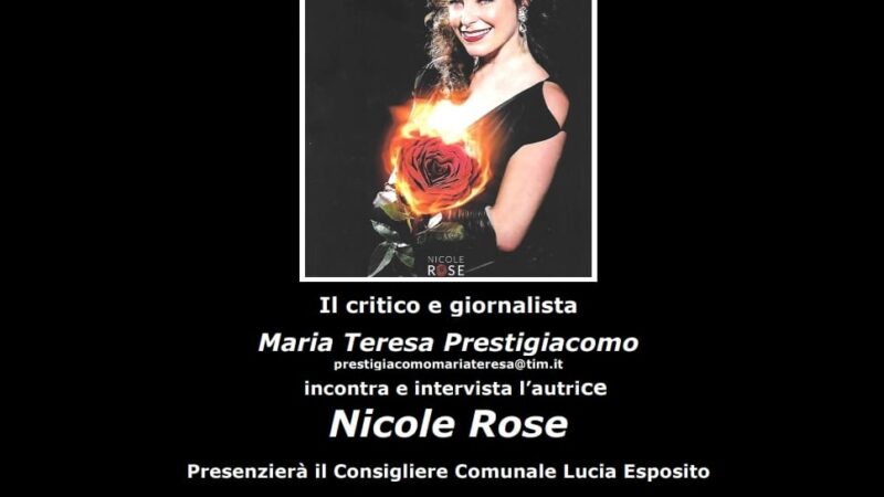 Promessa d’Amore di Nicole Rose – Venerdì 13 Settembre 2024, presso Saletta Conferenze Archivio Storico Taormina ore 18.00.