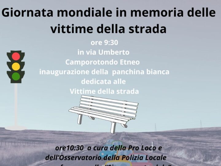 Giornata mondiale in memoria delle vittime della strada. 20.11.2024